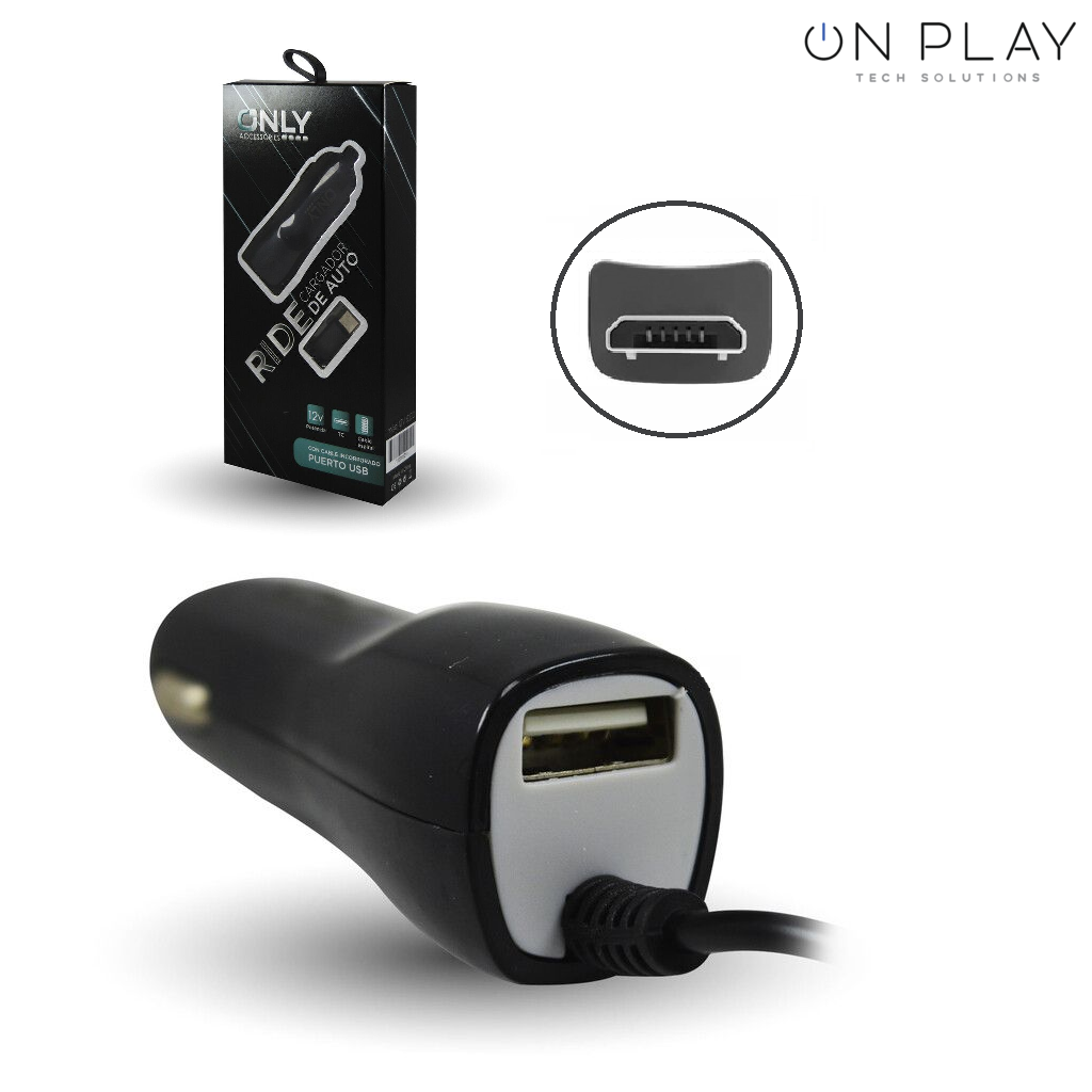 CARGADOR DE AUTO 12V RIDE ECO 3.1 AMP 1USB ONLY V8