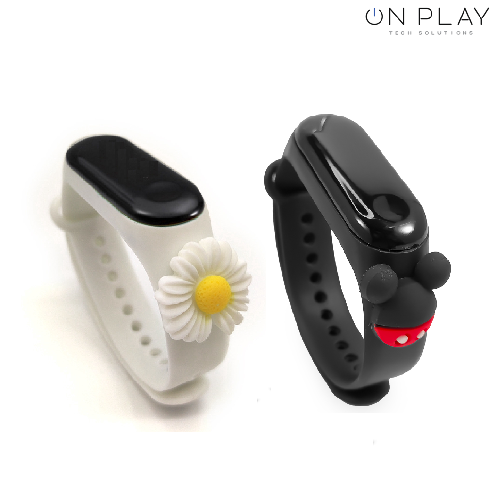 RELOJ INFANTIL FECHA Y HORA TIPO SMARTBAND DE MICKEY Y FLOR