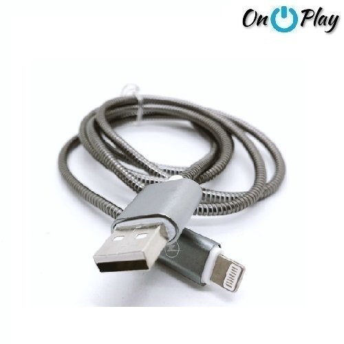 CABLE DE DATOS METAL 2.1A IPHONE
