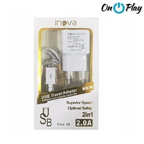 CARGADOR 220V CON CABLE INOVA 2.0