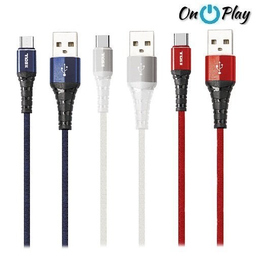 CABLE USB SOUL FULL JEAN TIPO C 1.2 METRO