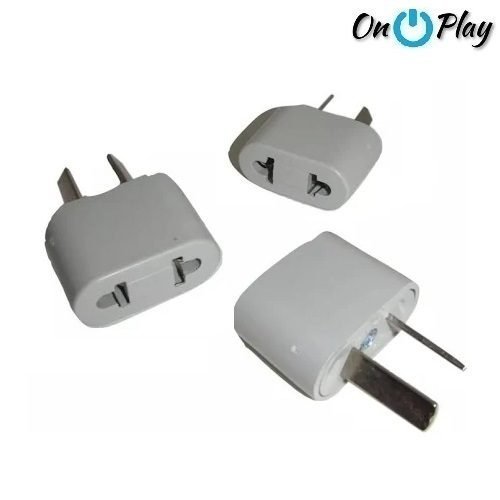 FICHA ADAPTADOR DE ENCHUFE 220v 2 PATAS RECTAS A 3 PATAS