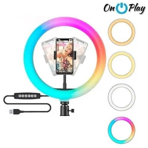 ARO LED 26CM RGB SOFT RING LIGHT MJ26 SIN TRIPODE