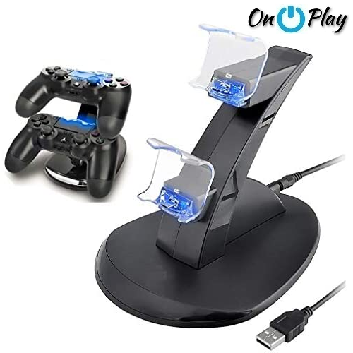 CARGADOR JOYSTICK PS4 DUAL USB CHARGING STAND