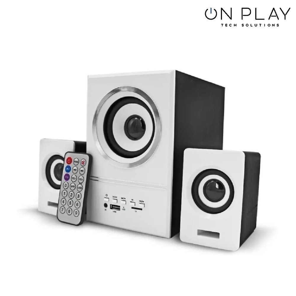 JUEGO DE PARALANTE MINI 2.1 PARA PC CON BLUETOOTH FM USB FT-202BT