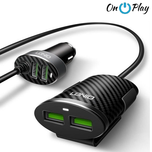 CARGADOR AUTO 5.1A ONLY 4 USB