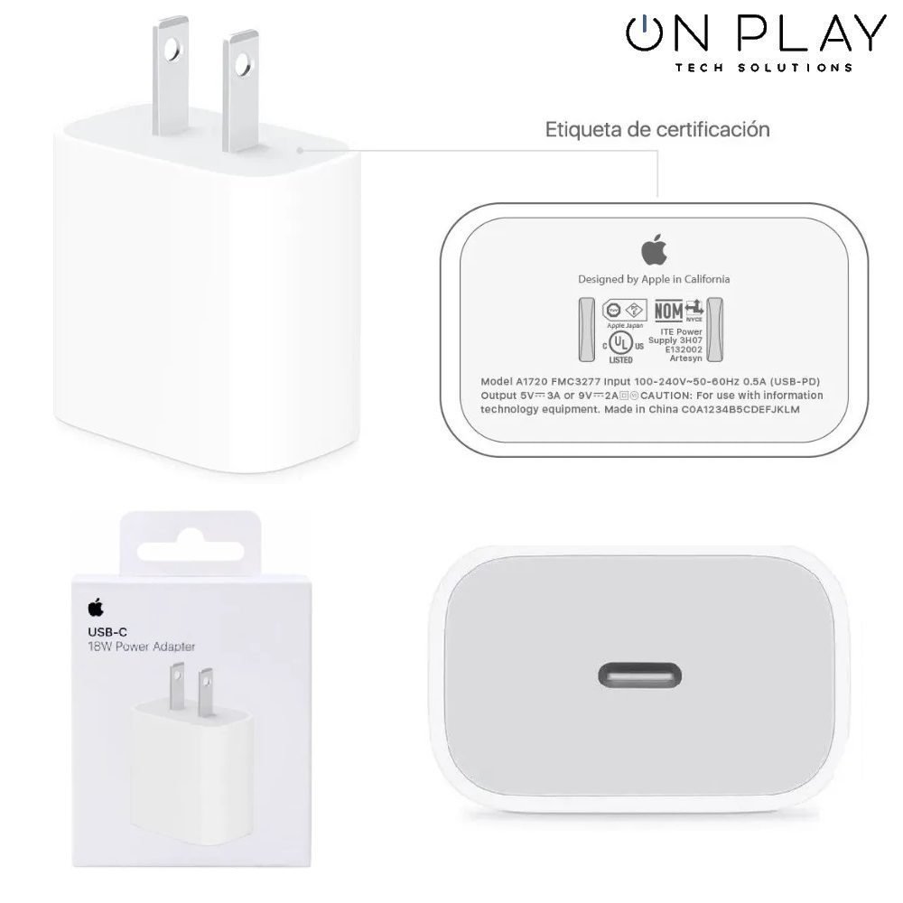 CARGADOR IPHONE 11/12/13/14/15/16 PRO MAX CARGA RÁPIDA 25W Replica TIPO C