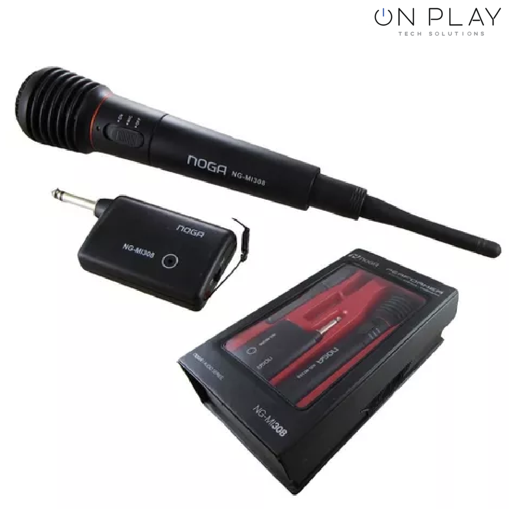 MICROFONO INALAMBRICO NOGA NG-MI308 CON OPCION CABLE KARAOKE