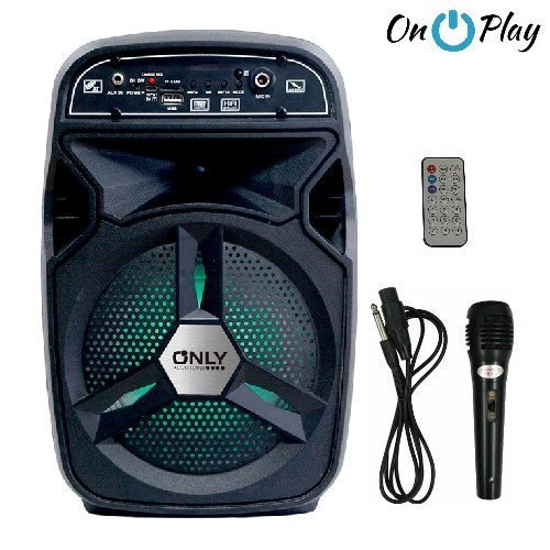 PARLANTE ONLY BT-06 6.5" 800W CON MICROFONO Y CONTROL REMOTO