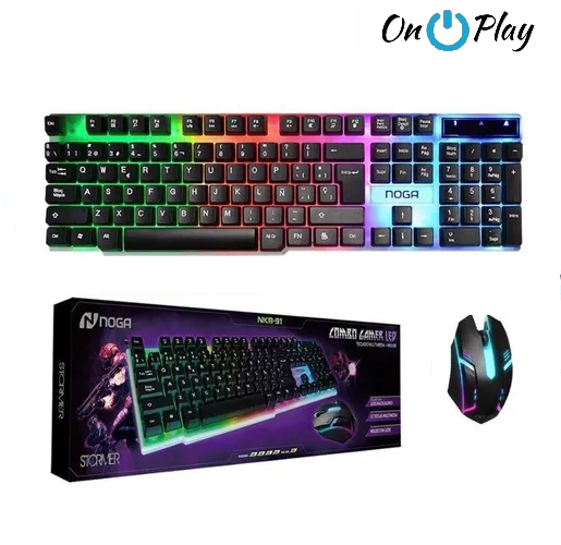 TECLADO + MOUSE COMBO GAMER RGB NOGA STORMER NKB-91