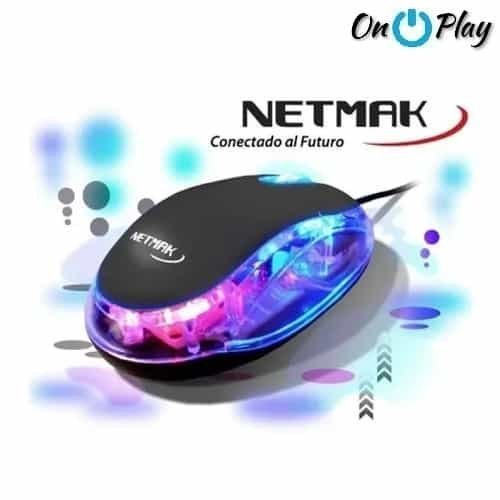 MOUSE LUMINOSO NETMAK NM-M01S 1200 DPI -