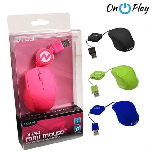 MOUSE NOGA MINI RETRACTIL PORTATIL NGM-418
