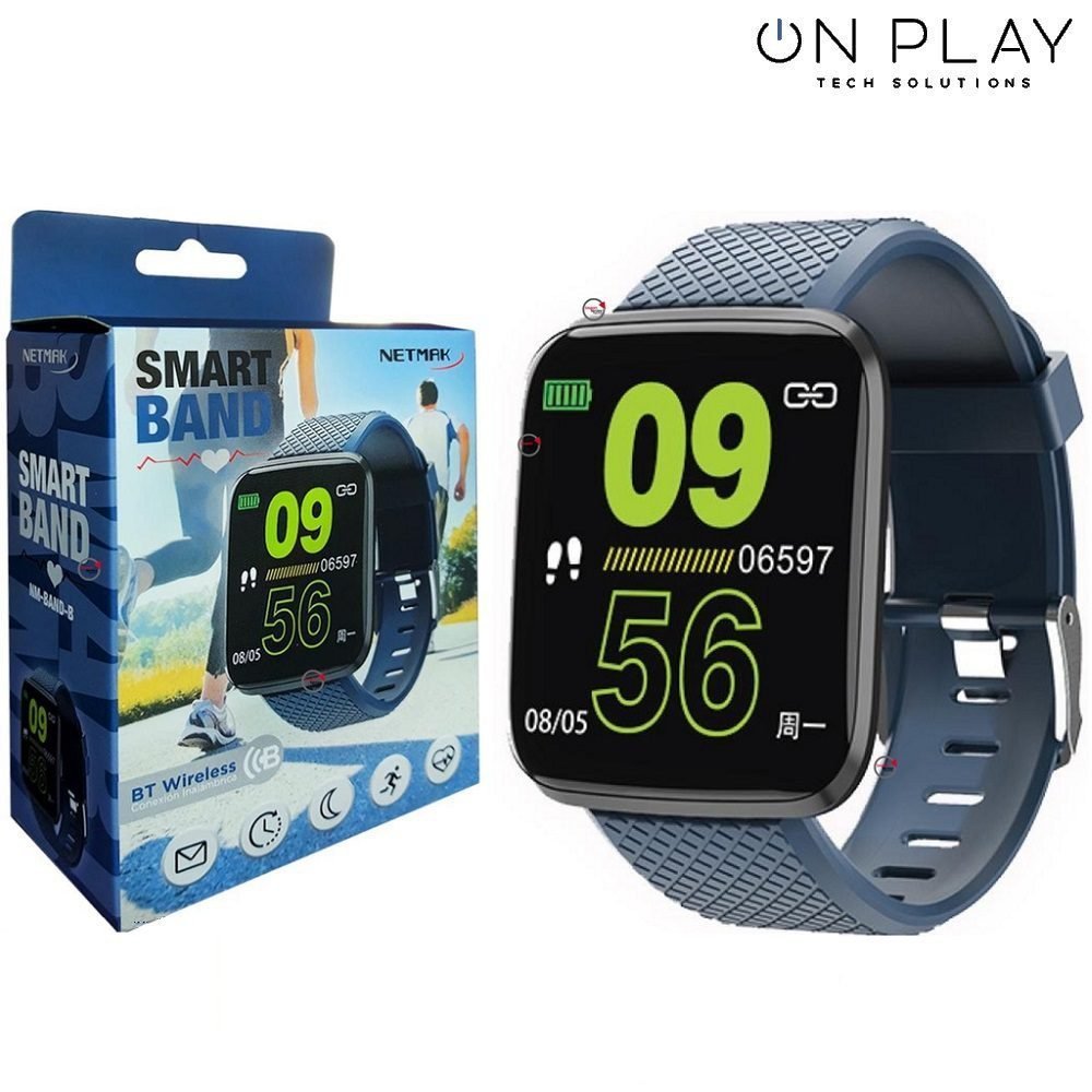 RELOJ DEPORTIVO NETMAK SMART BAND FITBAND CALORÍAS PULSO
