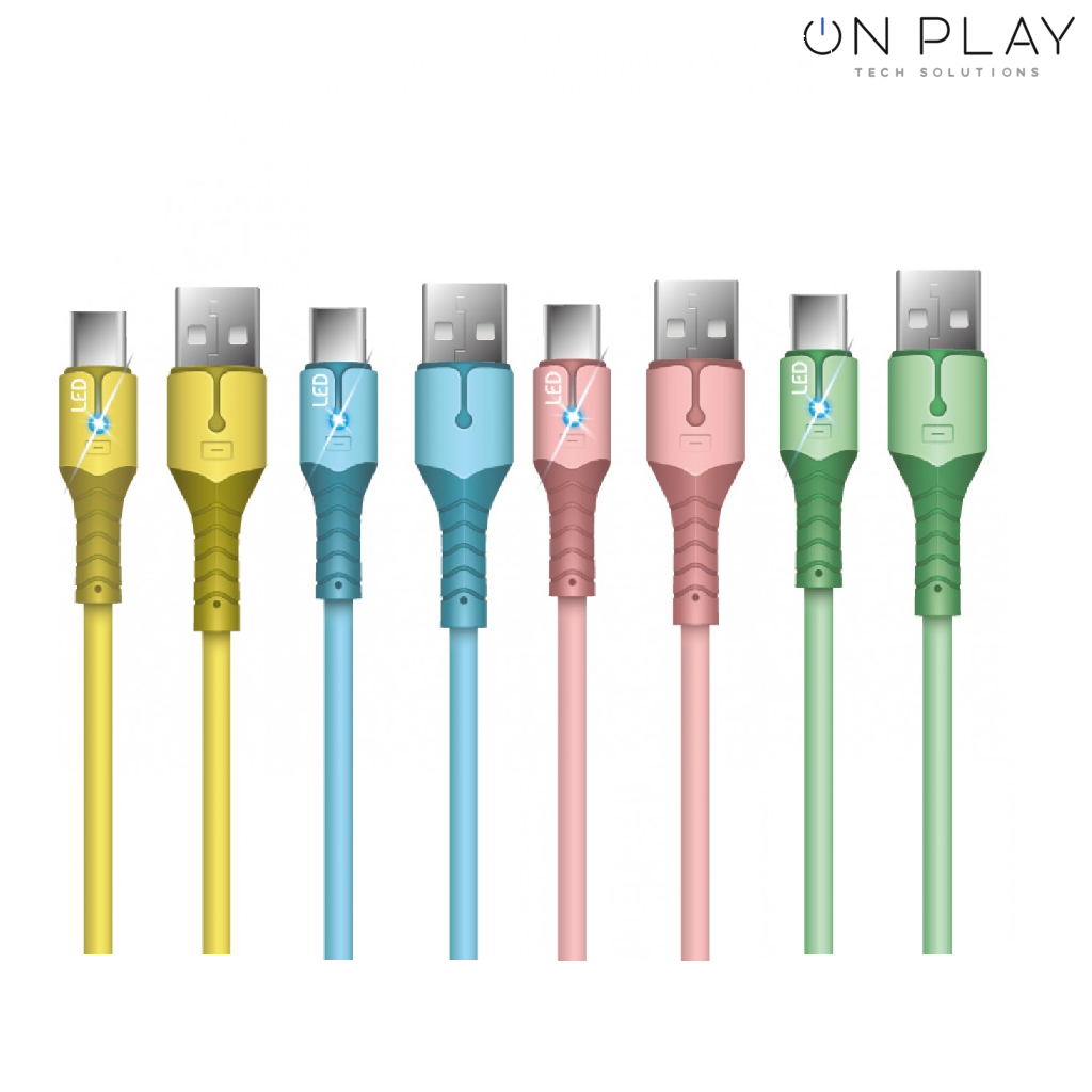 CABLE 2.4A FOXBOX LIGHTNING FAST CHARGE CON LUZ