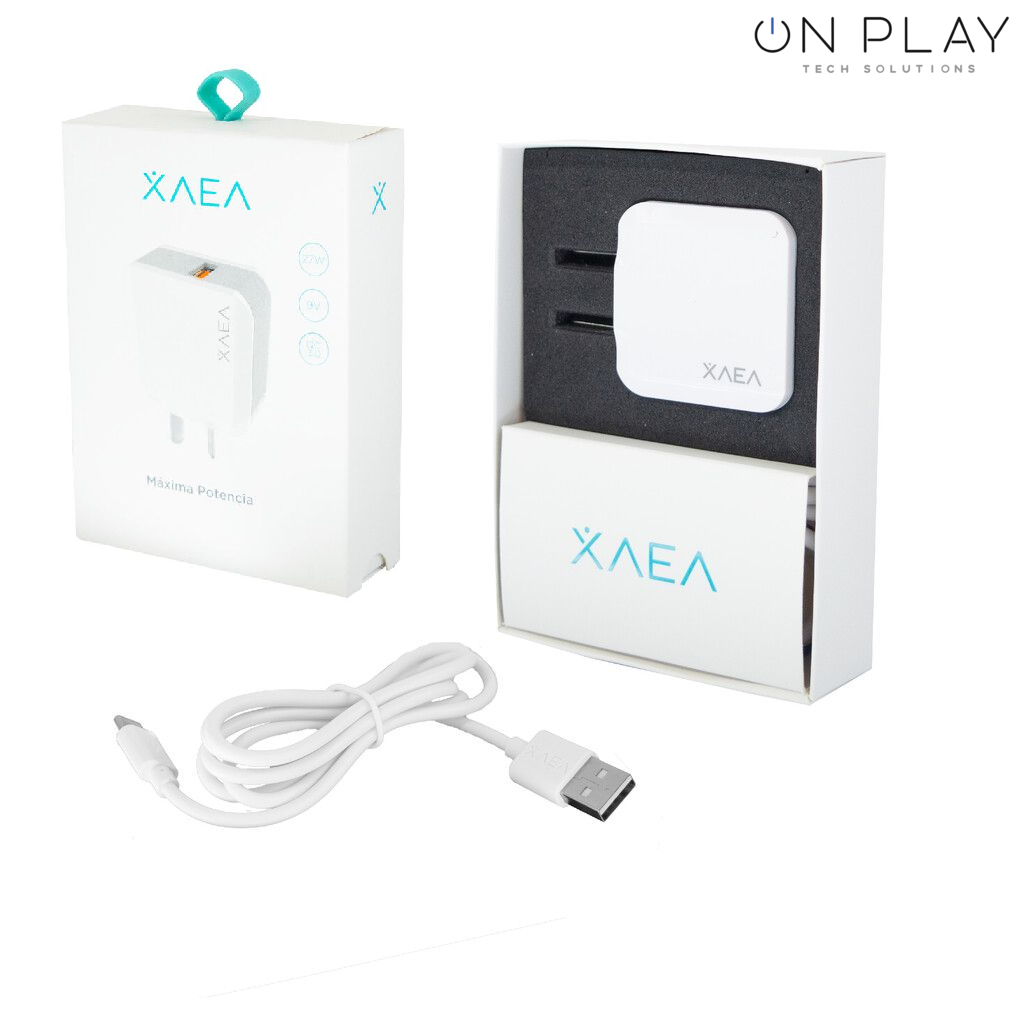 CARGADOR RAPIDO 27W XAEA 9V 27W 1 USB + CABLE TIPO C -