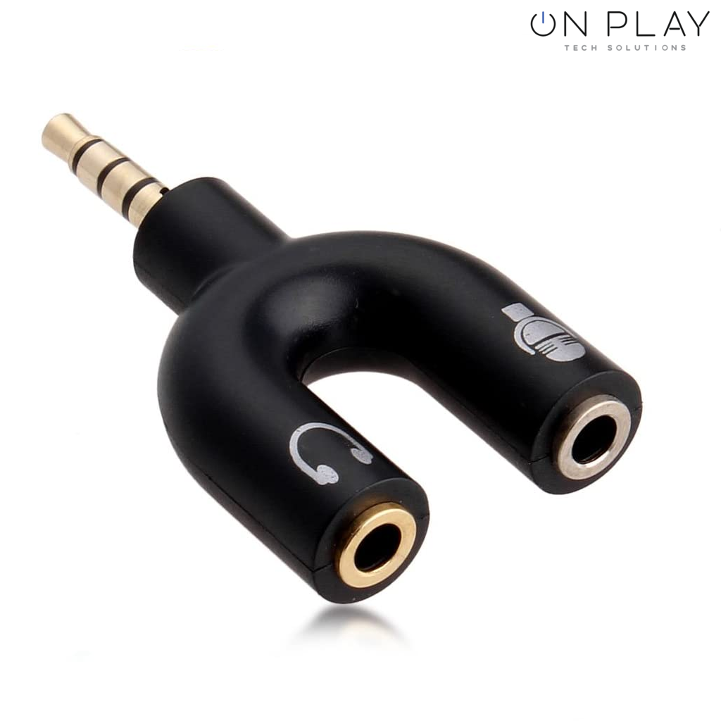 ADAPTADOR DIVISOR DE AUDIO ESTEREO 3.5mm Mic Aux