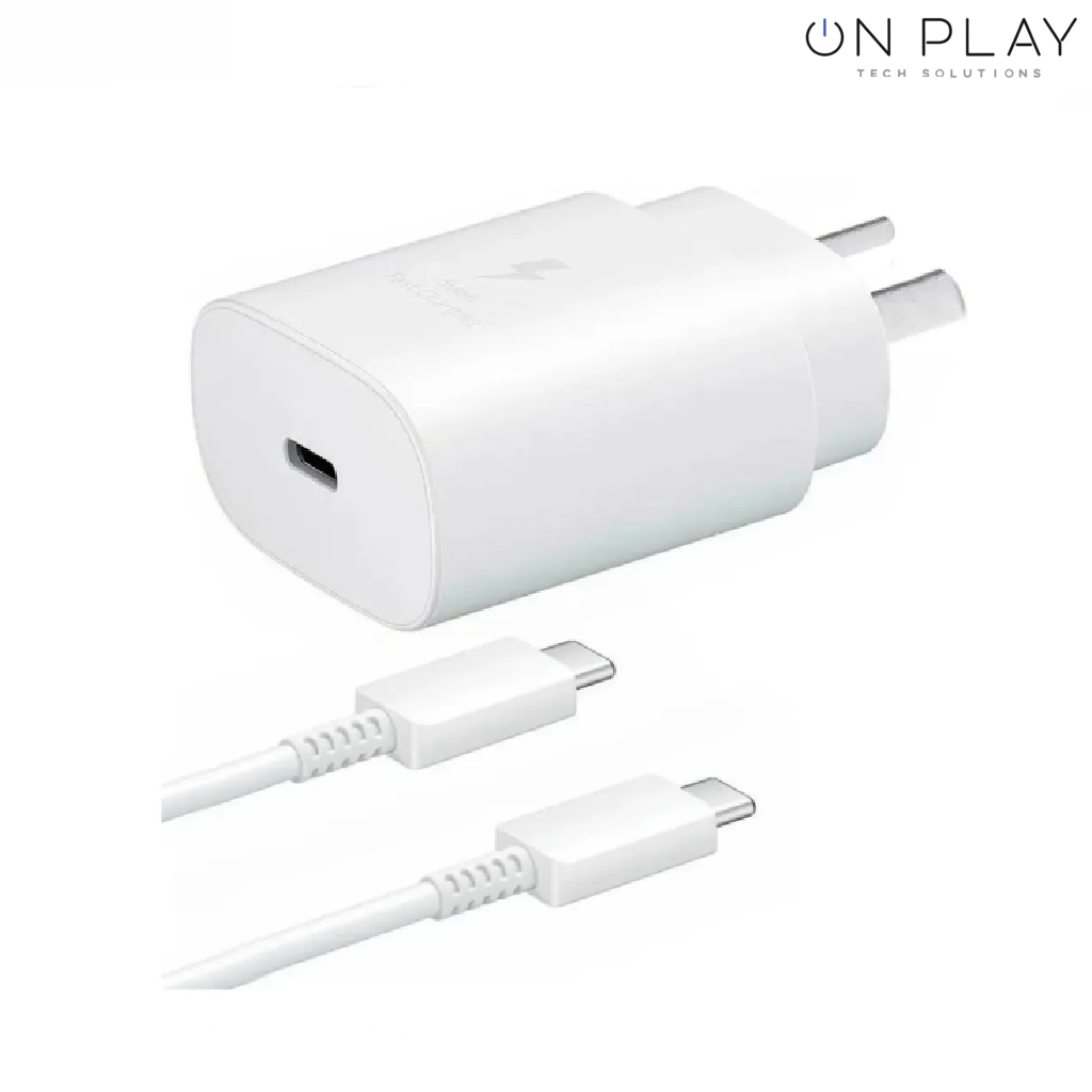 CARGADOR SAMSUNG SIMIL ORIGINAL USB TIPO C 25W SUPERFAST TIPO C A TIPO C