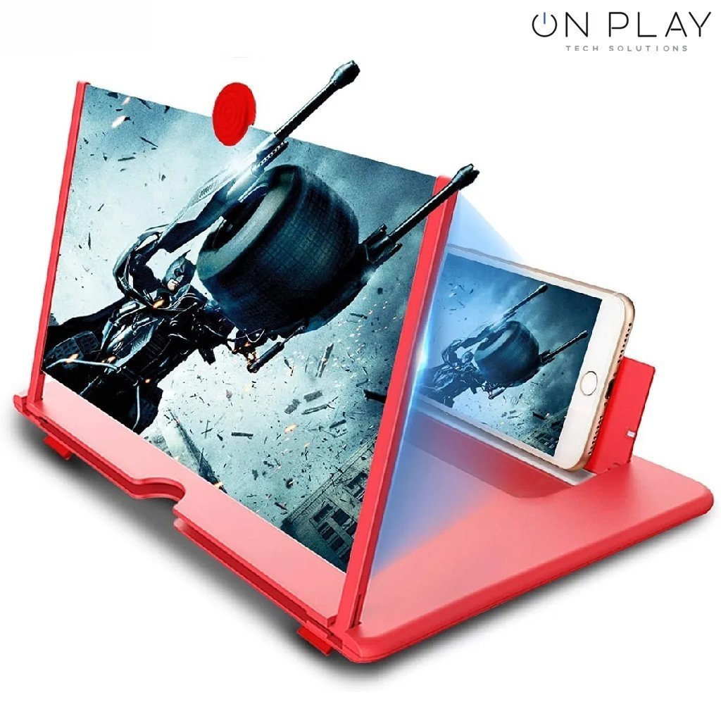 AMPLIFICADOR DE PANTALLA PARA CELULAR ZOOM LUPA 3D 10 Y 12 PULGADAS -