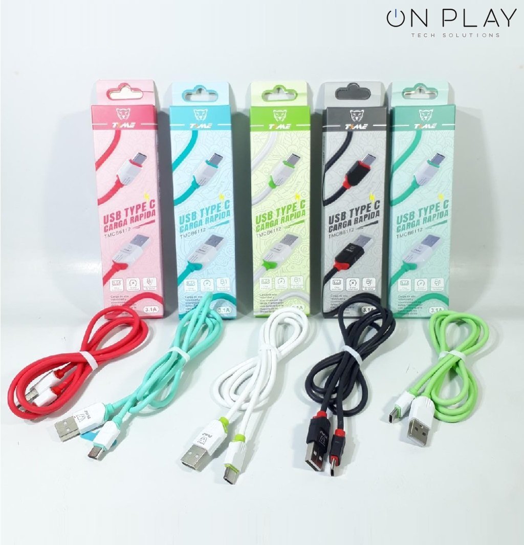 Cable de Catos TIME Tipo-C 3.1A CAB-41010 Carga Rapida