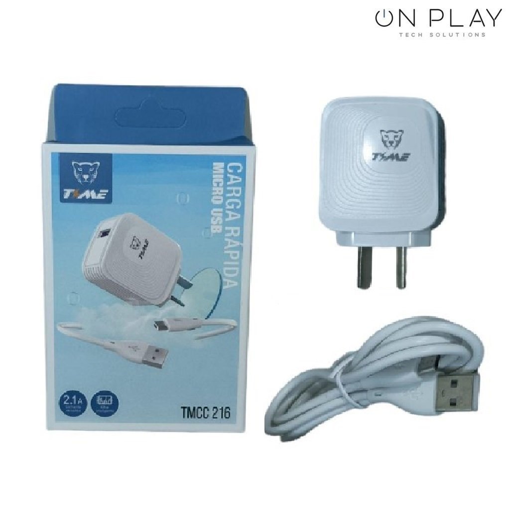 Cargador Time 2.1 Micro USB TMCC 216 Carga rapida