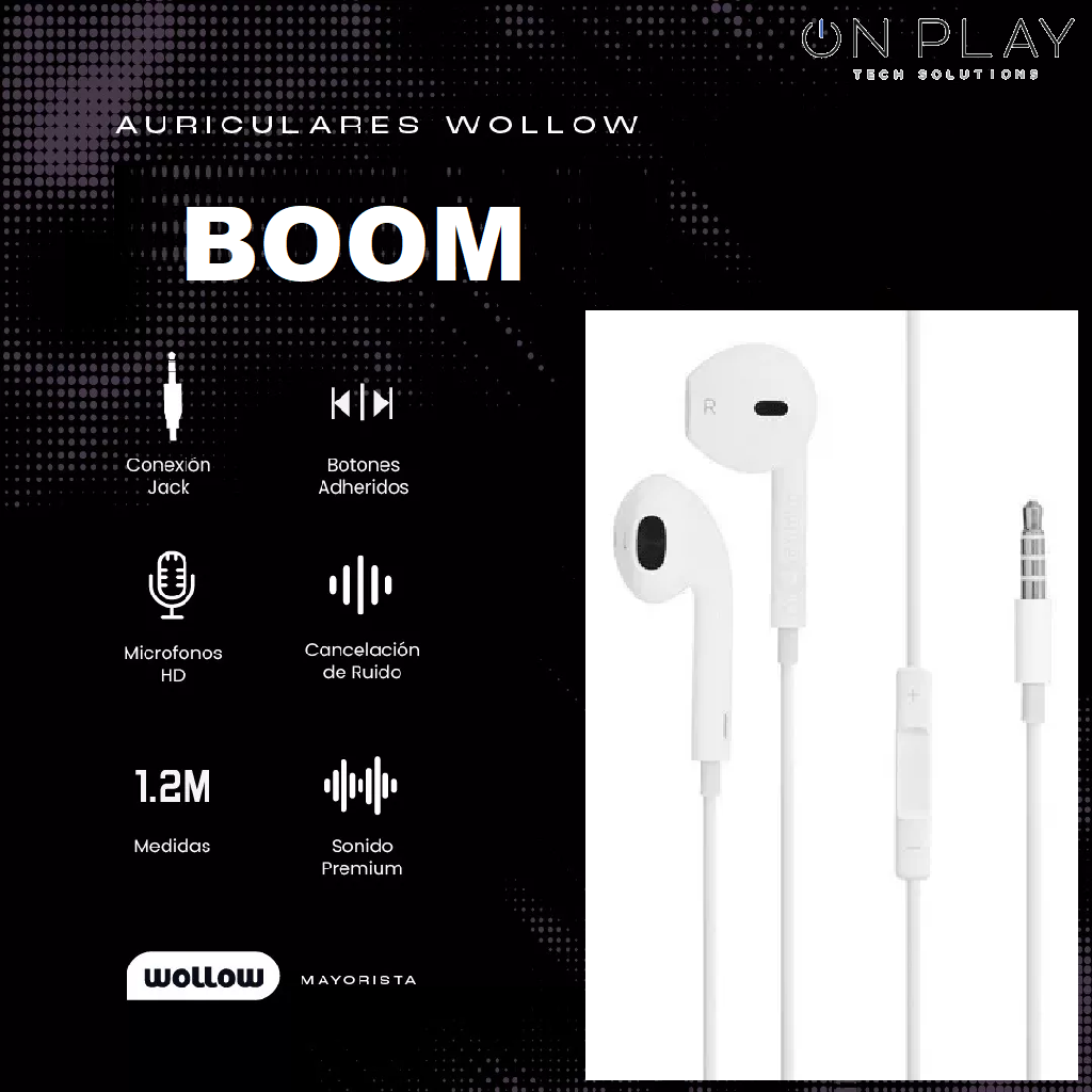 AURICULARES MANOS LIBRES CON CABLE