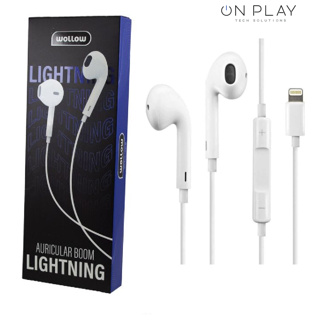 AURICULARES MANOS LIBRES WOLLOW BOOM LIGHTNING
