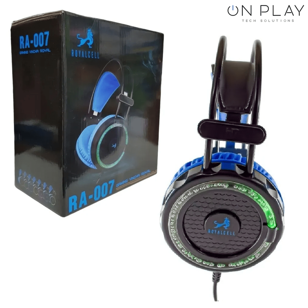 AURICULAR GAMING ROYALCELL RA-007 CON VINCHA LUZ Y MIC
