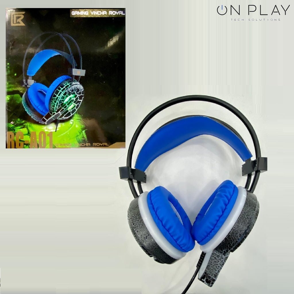 AURICULAR GAMING ROYALCELL RC-A01 CON VINCHA LUZ Y MIC