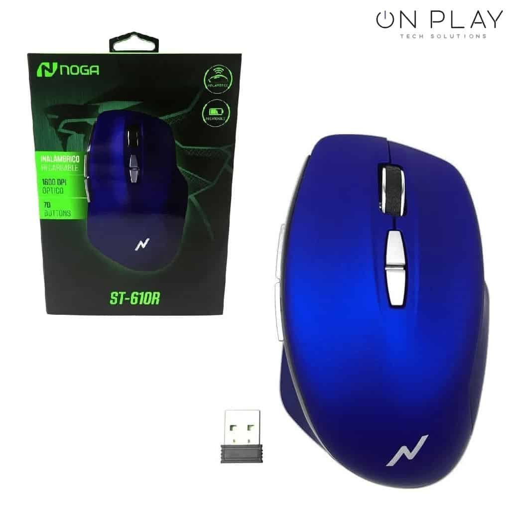 MOUSE GAMER NOGA STORMER ST-610R RECARGABLE (con batería)