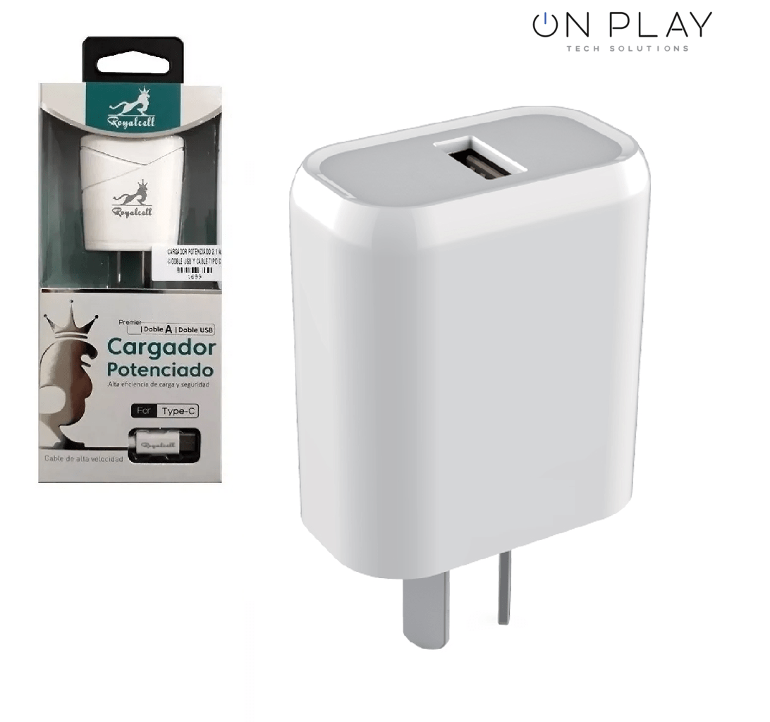 CARGADOR SOUL 2.1A 1 USB CABLE PARA IPHONE lightning