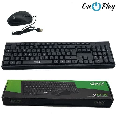 COMBO TECLADO + MOUSE USB ONLY D5200