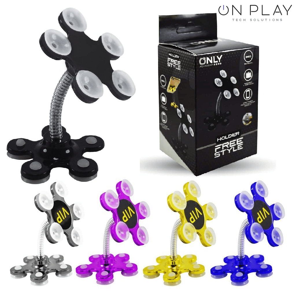 SOPORTE PARA CELULAR DE ESCRITORIO VIP CON SOPAPA FLOR