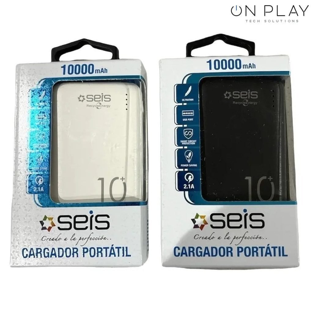 CARGADOR PORTATIL POWER BANK SEIS 10.000 mAp