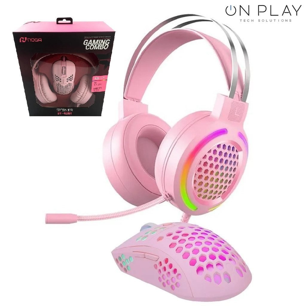 COMBO STORMER ROSA NOGA ST-4201 Mouse y Auricular