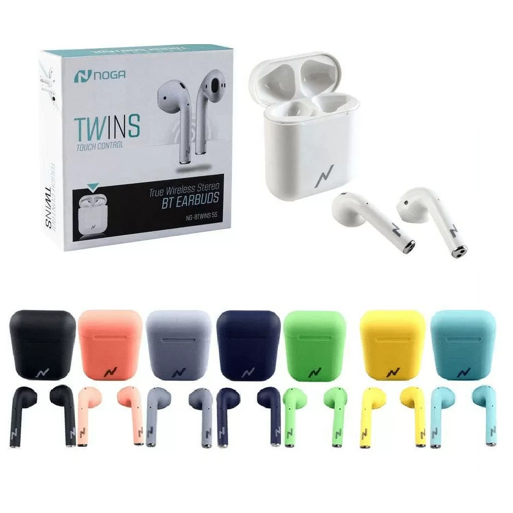 AURICULAR BLUETOOTH NOGA NG-BTWINS 5s INALAMBRICO -
