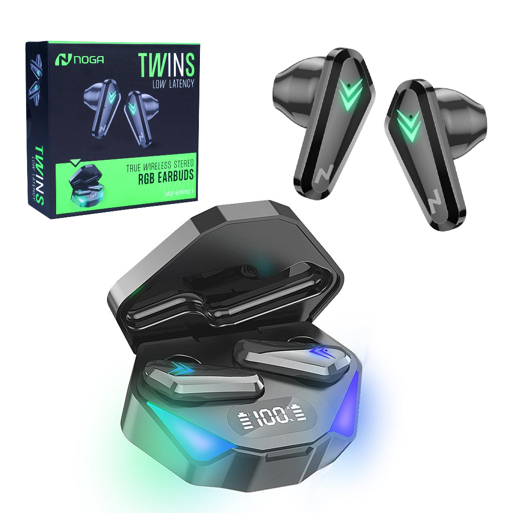 AURICULAR BLUETOOTH NOGA NGX-BTWINS 1 LOW RGB