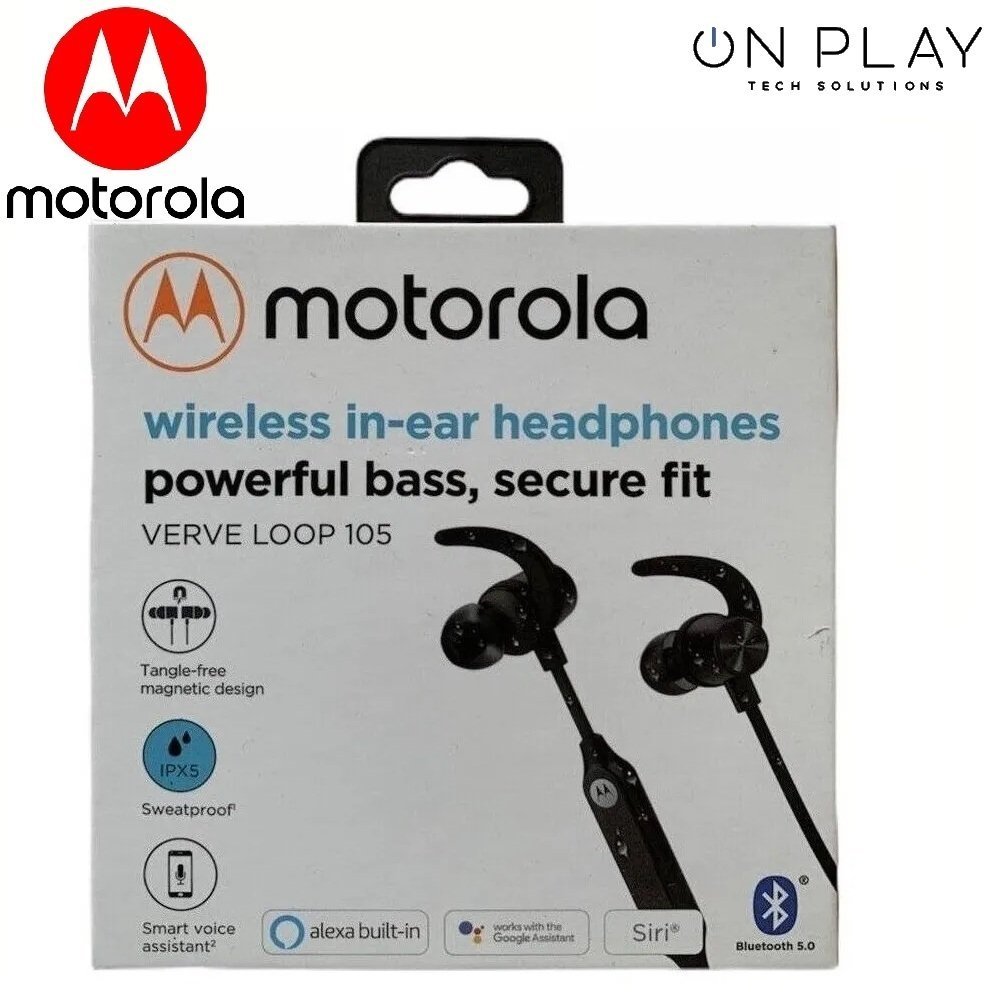 AURICULAR MOTOROLA VERVE LOOP 105 BLACK BLUETOOTH IPX5