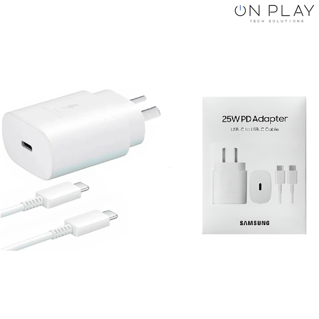 Cargador Samsung 25W USB-C + Cable USB-C a USB-C