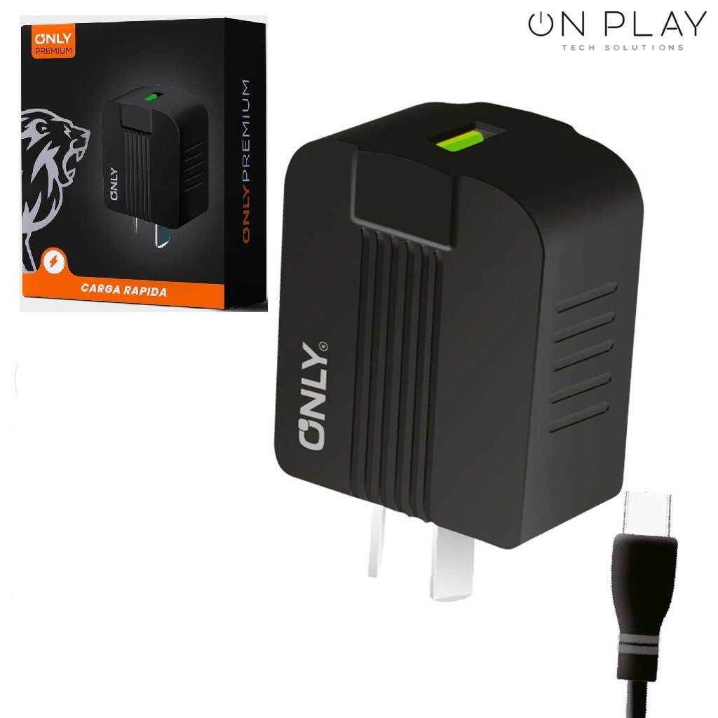 Cargador ONLY Premium 6A 1 USB + Cable TIpo C