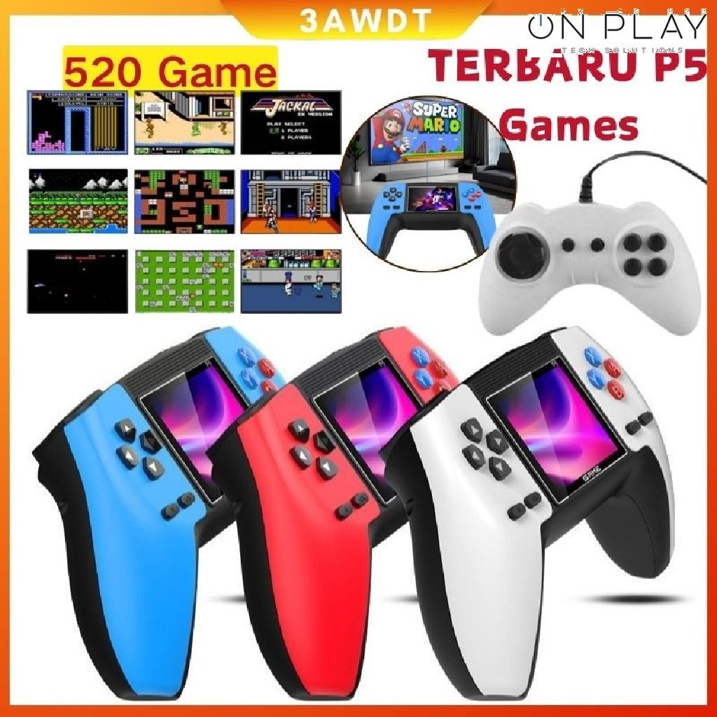 Consola Retro con Pantalla P5 550 Juegos Controllerview