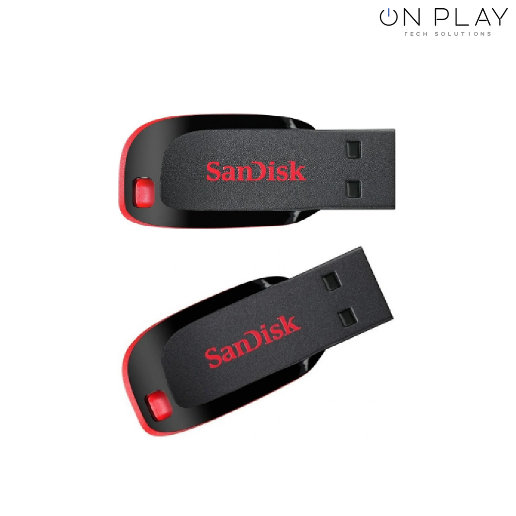 Pendrive SanDisk Cruzer Blade 128GB 2.0 negro y rojo