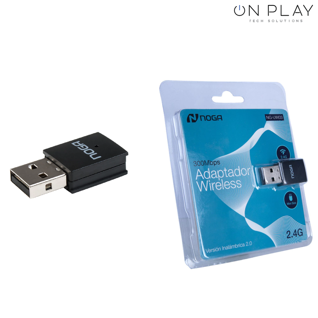 Adaptador WIFI NOGA NG-UW03 Wireless 300Mbps 2.4GHz