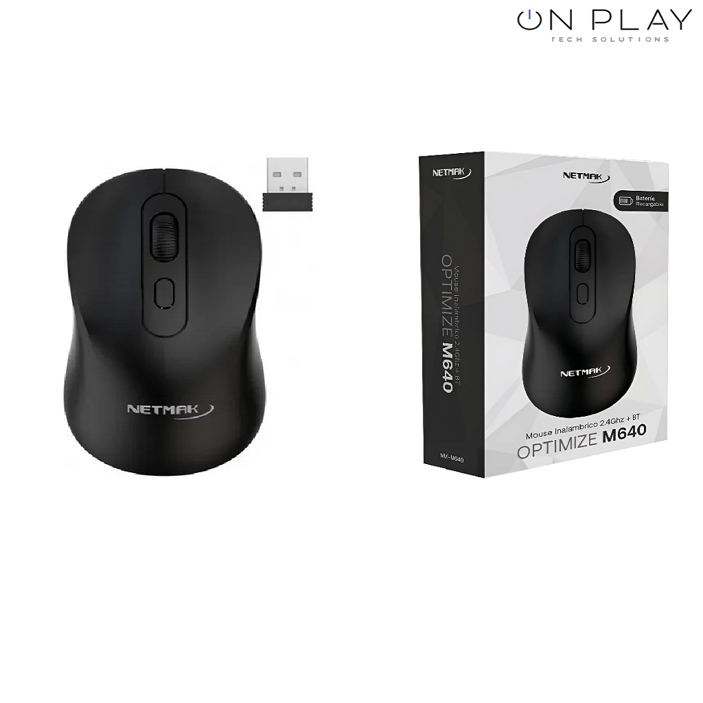 Mouse NETMAK Optimize M640 Recargable BT 5.2