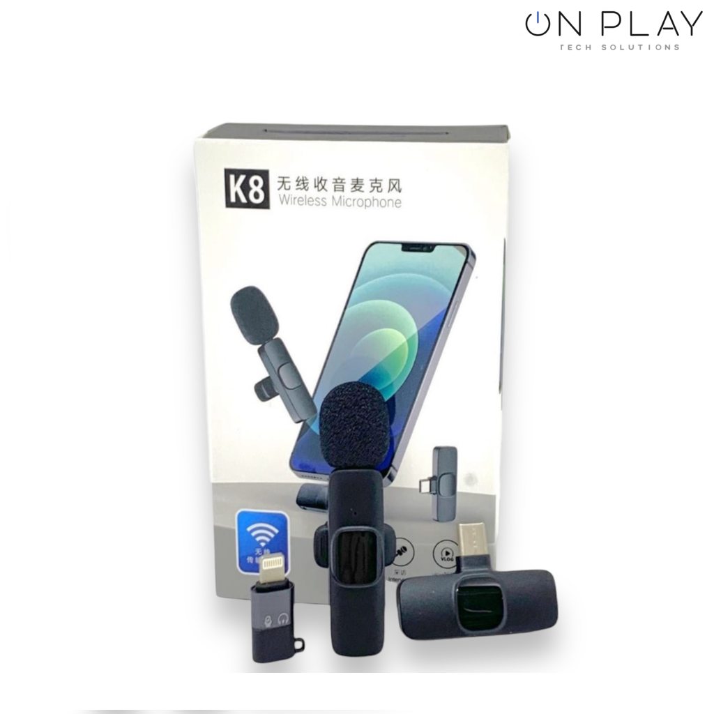 Microfono Inalambrico Corbatero K8 IPhone y Tipo-C