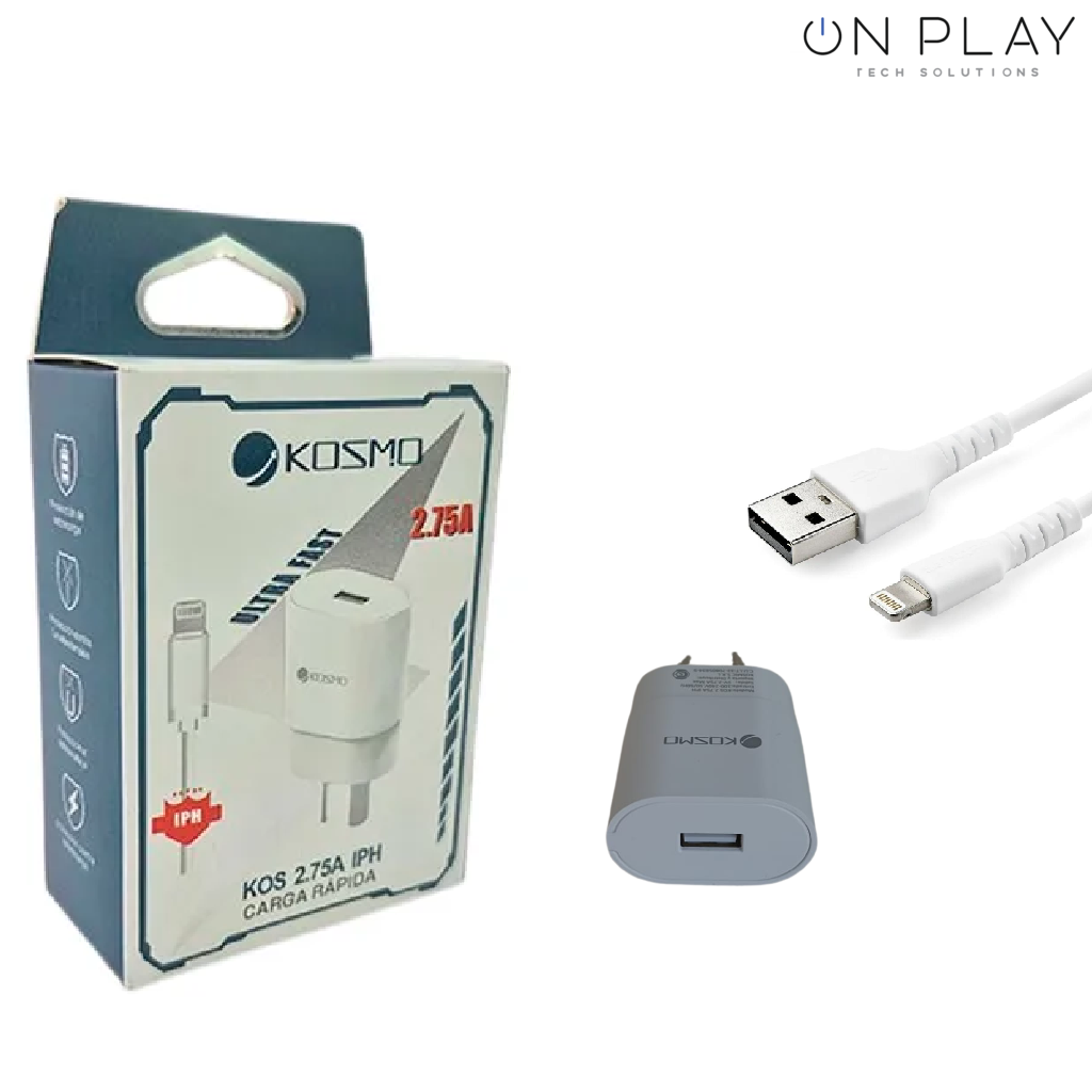 Cargador Kosmo 2.75A para Iphone con Cable