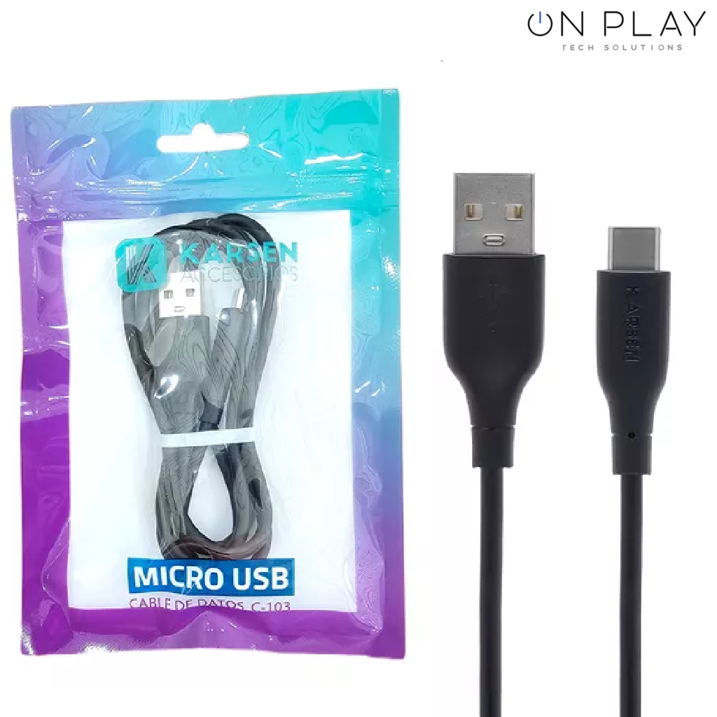 CABLE DE DATOS KARSEN 2.4A MICRO USB CARGA RAPIDA C-103