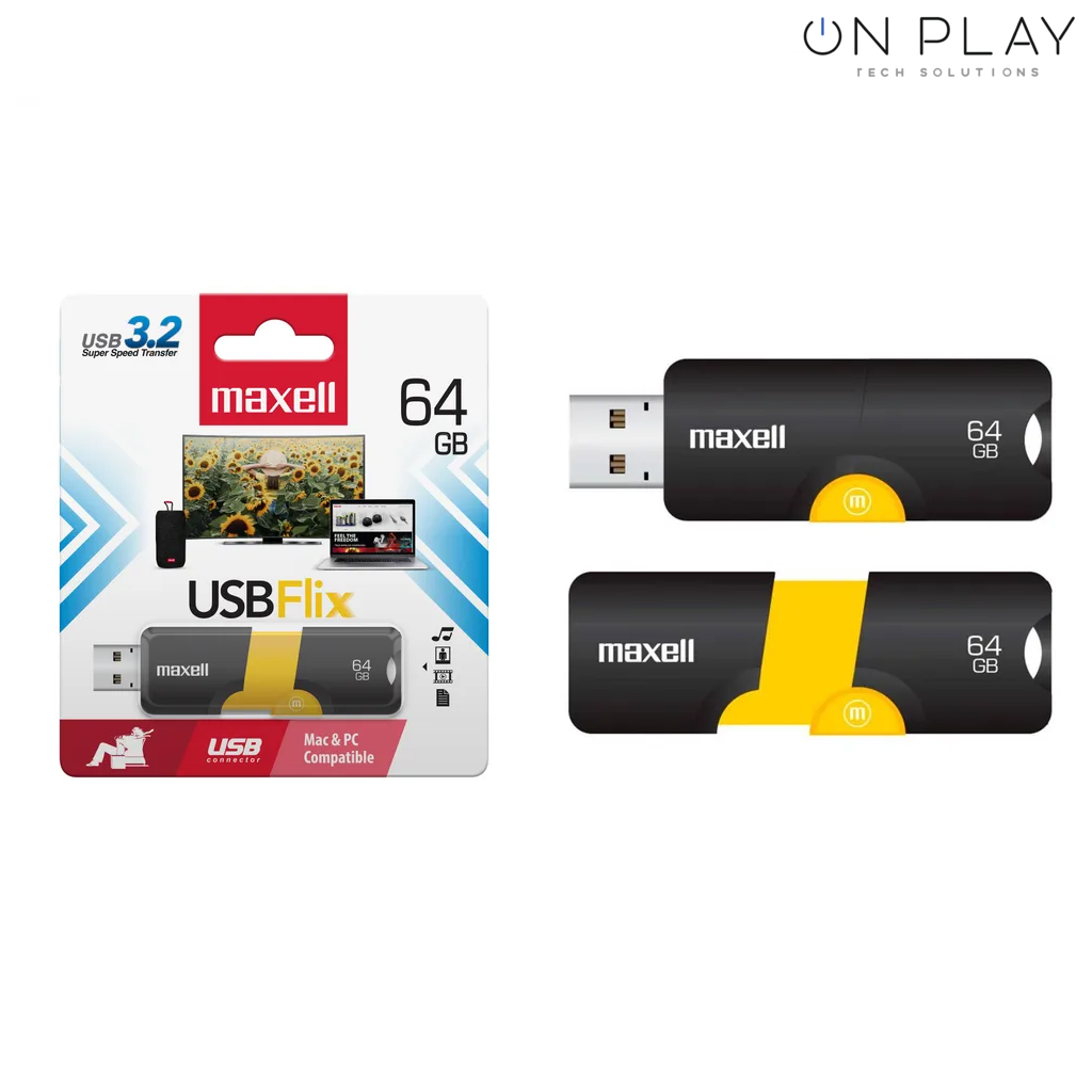 PenDrive MAXELL 64GB USBF-64 Flix 3.2 Flash Drive