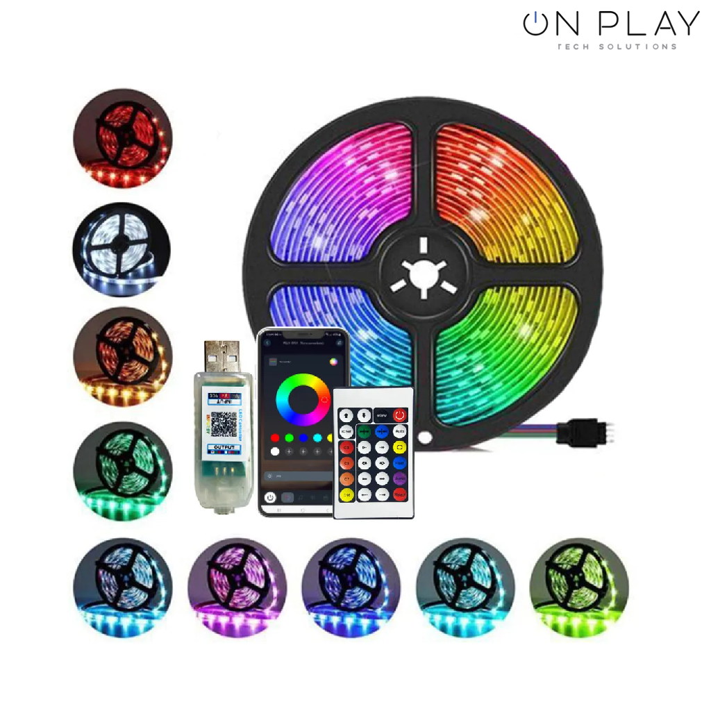 Tira Led RGB USB 5 Metros  Con APP y Control