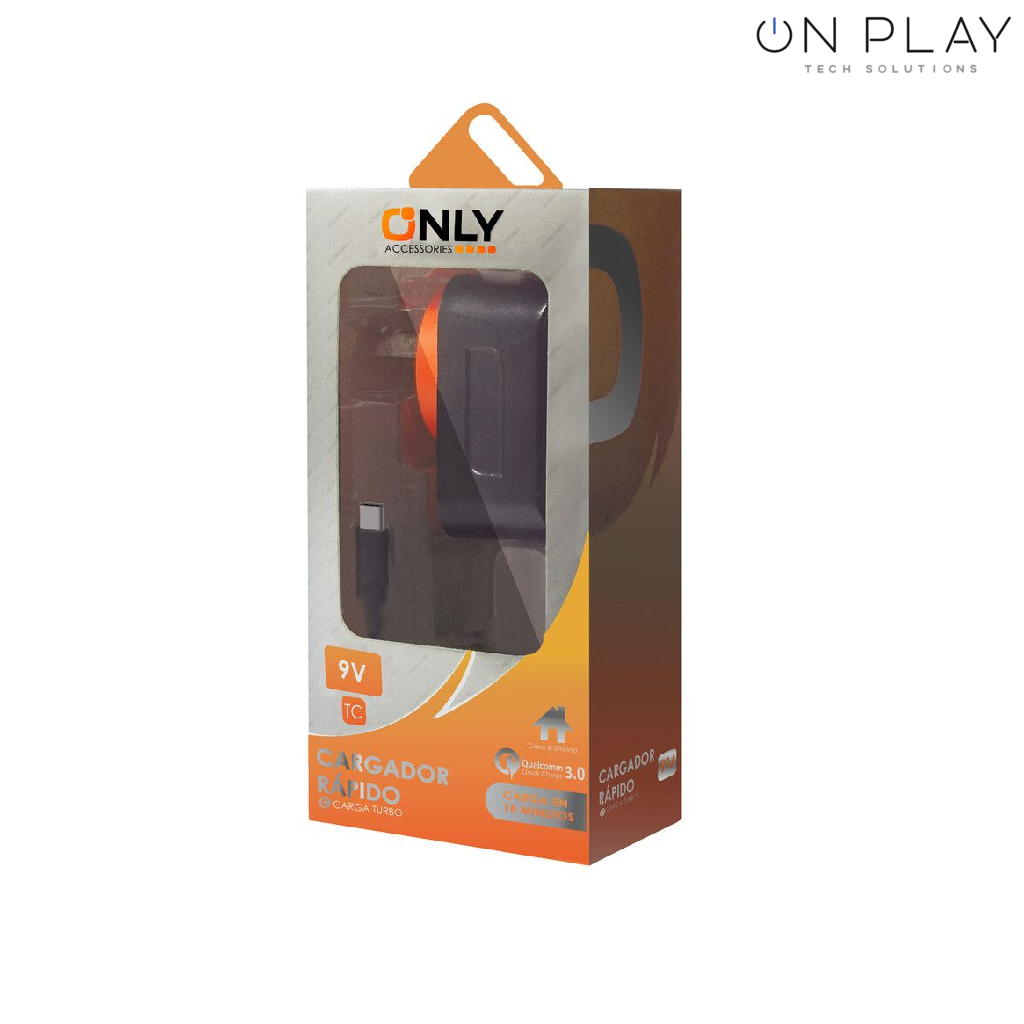 CARGADOR 220V ONLY 9V CAJA NARANJA